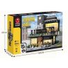 JUHANG TECHNOLOGY 86007 non  CÁNH CỬA ĐƯỜNG PHỐ CAFE bộ đồ chơi xếp lắp ráp ghép mô hình Modular Buildings CORNER CAFE Mô Hình Nhà Cửa 4314 khối