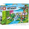 SX 1028 non  KHO BÁU HANG ĐỘNG bộ đồ chơi xếp lắp ráp ghép mô hình Minecraft MY WORLD Game Xây Dựng 244 khối
