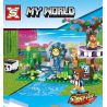 SX 1028 non  KHO BÁU HANG ĐỘNG bộ đồ chơi xếp lắp ráp ghép mô hình Minecraft MY WORLD Game Xây Dựng 244 khối