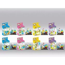 DUO LE PIN DLP9004 9004 non  HELLO KITTY MINIFIGURES 8 LOẠI bộ đồ chơi xếp lắp ráp ghép mô hình Collectable Minifigures Búp Bê Sưu Tầm