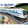 ZHEGAO QL0319 0319 non  SUBWAY TỐC ĐỘ CAO SANG TRỌNG bộ đồ chơi xếp lắp ráp ghép mô hình Trains Tàu Hỏa 476 khối