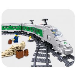 ZHEGAO QL0309 0309 non  SS-0309 TÀU HỎA bộ đồ chơi xếp lắp ráp ghép mô hình Trains 924 khối