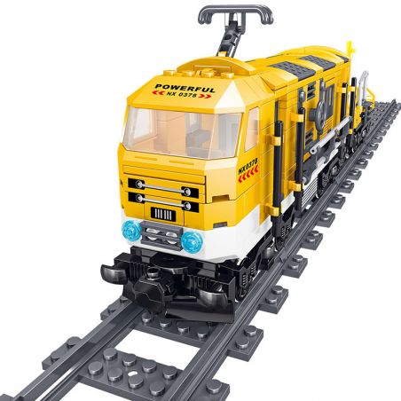 ZHEGAO QL0308 0308 non  XE TẢI SỬA CHỮA ĐƯỜNG SẮT bộ đồ chơi xếp lắp ráp ghép mô hình Trains Tàu Hỏa 431 khối