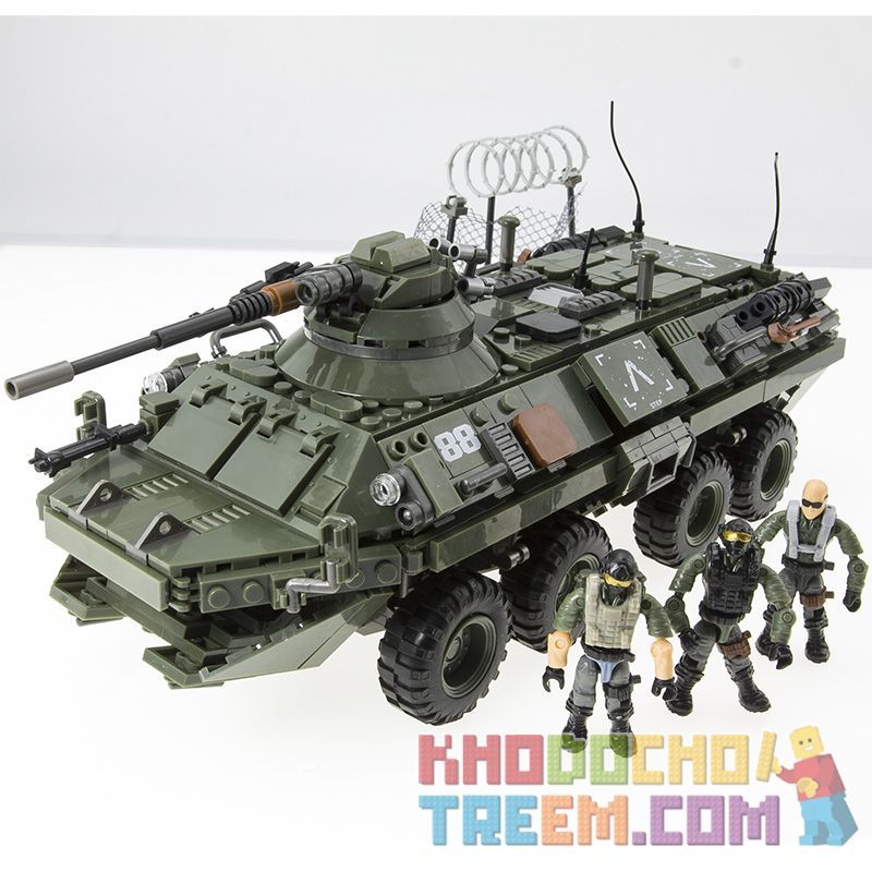 XIANG JUN XJ-933 non  XE BỌC THÉP SHIUIK (IFV) bộ đồ chơi xếp lắp ráp ghép mô hình Military Army Quân Sự Bộ Đội 1039 khối