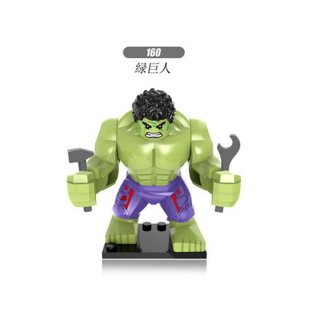 XINH 160 161 162 non  HULK. bộ đồ chơi xếp lắp ráp ghép mô hình Marvel Super Heroes Siêu Anh Hùng Marvel