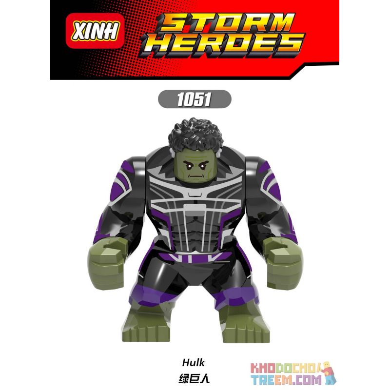 XINH 1051 non  HULK. bộ đồ chơi xếp lắp ráp ghép mô hình Marvel Super Heroes Siêu Anh Hùng Marvel