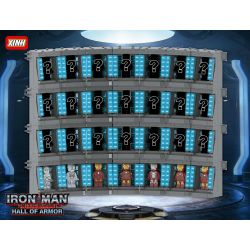 XINH 1252 non  IRON MAN GARNO. bộ đồ chơi xếp lắp ráp ghép mô hình Marvel Super Heroes IRON MAN HALL OF ARMOR Siêu Anh Hùng Marvel