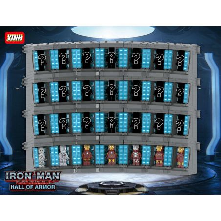 XINH 1252 non  IRON MAN GARNO. bộ đồ chơi xếp lắp ráp ghép mô hình Marvel Super Heroes IRON MAN HALL OF ARMOR Siêu Anh Hùng Marvel