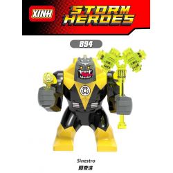 XINH 894 non  ACHILO. bộ đồ chơi xếp lắp ráp ghép mô hình Dc Comics Super Heroes SINESTRO Siêu Anh Hùng Dc