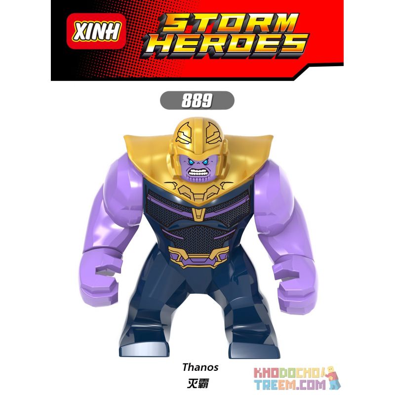 XINH 889 non  KHÔNG HOÀN HẢO bộ đồ chơi xếp lắp ráp ghép mô hình Marvel Super Heroes THANOS Siêu Anh Hùng Marvel