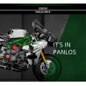 PanlosBrick 672003 Panlos Brick 672003 non  NINJA KAWASAKI. bộ đồ chơi xếp lắp ráp ghép mô hình CHIC-BLOCK MOTORBIKE 865 khối