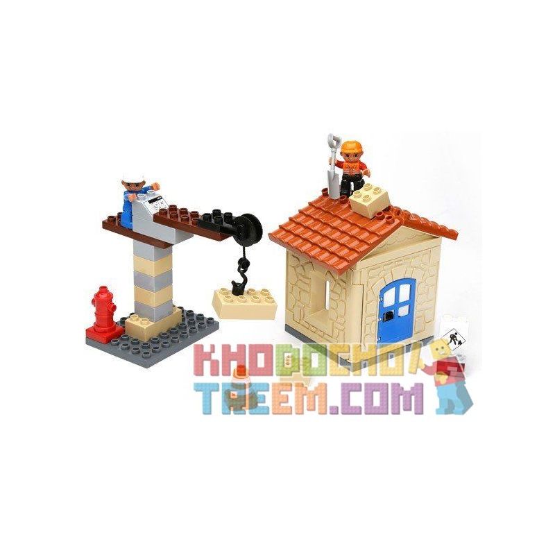 HYSTOYS HONGYUANSHENG AOLEDUOTOYS HG-1333 1333 HG1333 Xếp hình kiểu    My First Construction Site Công Trường Xây Dựng Nhỏ 36 khối