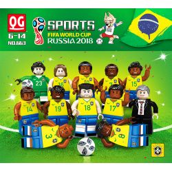 QG 663 non  2018 WORLD CUP NGA BRAZIL bộ đồ chơi xếp lắp ráp ghép mô hình Sports SPORTS FIFA WORLD CUP RUSSIA2018 Thể Thao
