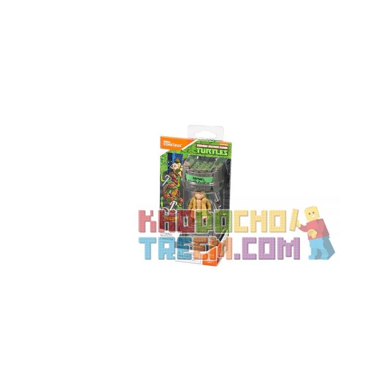 MEGA BLOKS DXF14 non  BIẾN THỂ RAFAEL bộ đồ chơi xếp lắp ráp ghép mô hình Teenage Mutant Ninja Turtles RAPHAEL™ MUTAGEN CANISTER Ninja Rùa 44 khối