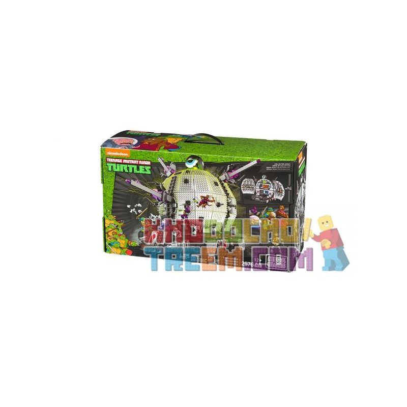 MEGA BLOKS DPD82 non  TECHNODROM. bộ đồ chơi xếp lắp ráp ghép mô hình Teenage Mutant Ninja Turtles TECHNODROME Ninja Rùa 2976 khối