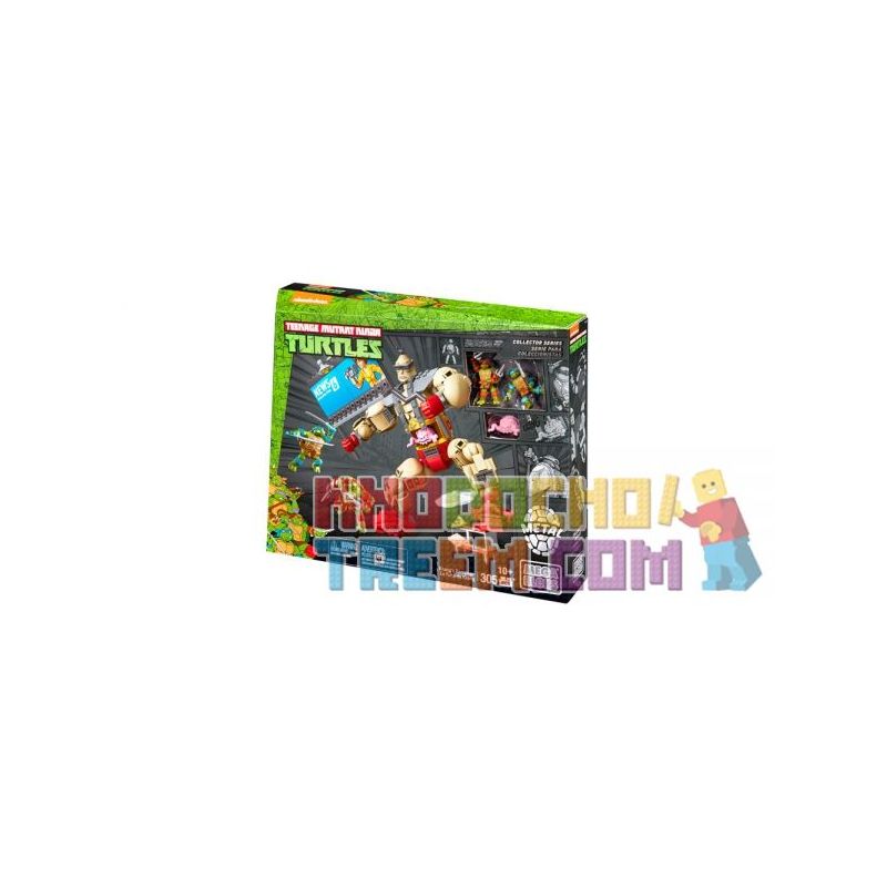 MEGA BLOKS DMW32 non  LANGE'S BẠO LỰC. bộ đồ chơi xếp lắp ráp ghép mô hình Teenage Mutant Ninja Turtles KRANG’S RAMPAGE Ninja Rùa 305 khối