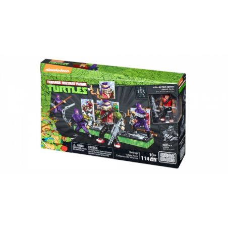 MEGA BLOKS DMW29 non  CON LỢN bộ đồ chơi xếp lắp ráp ghép mô hình Teenage Mutant Ninja Turtles BEBOP™ VILLAIN PACK Ninja Rùa 114 khối