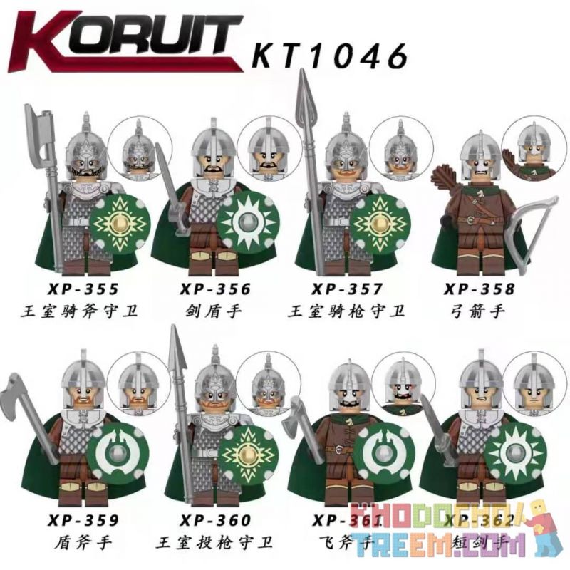 KORUIT KT1046 1046 XP non  HÀNG TRĂM NGƯỜI 8 NHỮNG LÍNH LUKHAN bộ đồ chơi xếp lắp ráp ghép mô hình Movie & Game Phim Và Trò Chơi