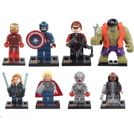 DUO LE PIN DLP9005 9005 non  AVENGERS 8. bộ đồ chơi xếp lắp ráp ghép mô hình Marvel Super Heroes Siêu Anh Hùng Marvel