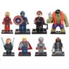 DUO LE PIN DLP9005 9005 non  AVENGERS 8. bộ đồ chơi xếp lắp ráp ghép mô hình Marvel Super Heroes Siêu Anh Hùng Marvel