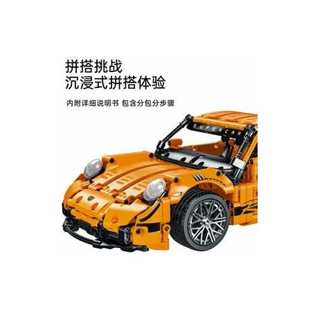 MorkModel 023024-1 023024-2 023024-3 Mork Model 023024-1 023024-2 023024-3 non  PORSCHE 911 GT 1:14 tỷ lệ 1:14 bộ đồ chơi xếp lắp ráp ghép mô hình  GT RACING Kỹ Thuật Công Nghệ Cao Mô Hình Phương Tiện 1268 khối