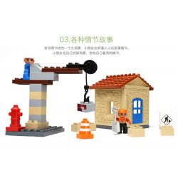 HYSTOYS HONGYUANSHENG AOLEDUOTOYS HG-1333 1333 HG1333 Xếp hình kiểu    My First Construction Site Công Trường Xây Dựng Nhỏ 36 khối