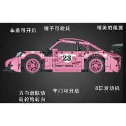 MorkModel 023024-1 023024-2 023024-3 Mork Model 023024-1 023024-2 023024-3 non  PORSCHE 911 GT 1:14 tỷ lệ 1:14 bộ đồ chơi xếp lắp ráp ghép mô hình  GT RACING Kỹ Thuật Công Nghệ Cao Mô Hình Phương Tiện 1268 khối