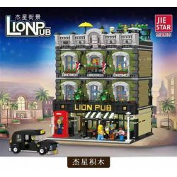 JIESTAR 89107 REBRICKABLE MOC-30010 30010 MOC30010 non  LION BAR. bộ đồ chơi xếp lắp ráp ghép mô hình Modular Buildings LION PUB Mô Hình Nhà Cửa 5892 khối