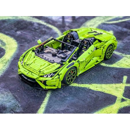 REBRICKABLE MOC-72491 72491 MOC72491 SUPER 18K K131 TA GAOLE T5003 5003 V CARD 10223 non  LAMBORGHINI HURACAN EVO SPYDER bộ đồ chơi xếp lắp ráp ghép mô hình 1:8 LAMBORGHINI HURACÁN EVO SPYDER Tỷ Lệ 1:8 3071 khối