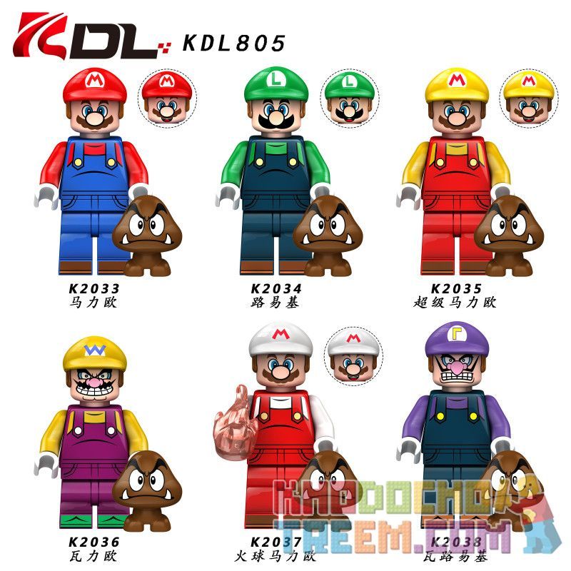 CHENGYI CY8003 8003 KDL 805 K2033 2033 K2034 2034 K2035 2035 K2036 2036 K2037 2037 K2038 2038 non  SUPER MARIO. bộ đồ chơi xếp lắp ráp ghép mô hình Collectable Minifigures Búp Bê Sưu Tầm