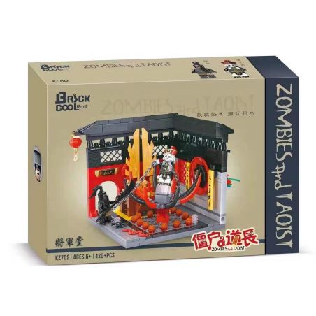 BRICKCOOL KZ702 non  LỰC LƯỢNG VŨ TRANG bộ đồ chơi xếp lắp ráp ghép mô hình ZOMBIES AND TAOIST 420 khối