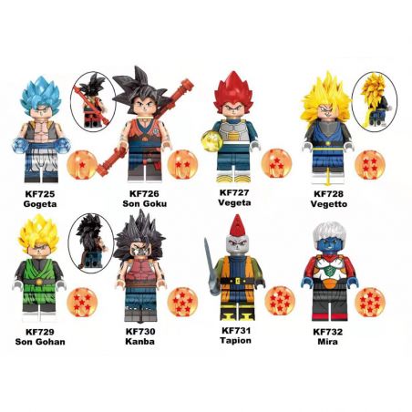 KOPF KF6069 6069 KF725 KF726 KF727 KF728 KF729 KF730 KF731 KF732 non  HÀNG TRĂM NGƯỜI 8 QI DRAGON BALL bộ đồ chơi xếp lắp ráp ghép mô hình Movie & Game Phim Và Trò Chơi