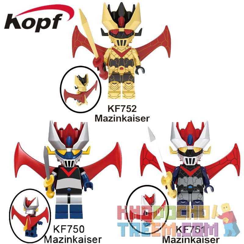 KOPF KF6036 6036 KF490 KF491 non  DEVIL CAESAR. bộ đồ chơi xếp lắp ráp ghép mô hình MAZINKAISER