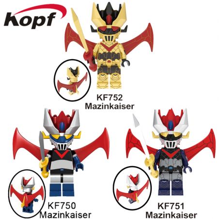 KOPF KF6036 6036 KF490 KF491 non  DEVIL CAESAR. bộ đồ chơi xếp lắp ráp ghép mô hình MAZINKAISER