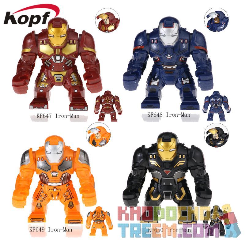 KOPF KF647 KF648 KF649 KF650 non  NGƯỜI SẮT bộ đồ chơi xếp lắp ráp ghép mô hình Collectable Minifigures IRON-MAN Búp Bê Sưu Tầm