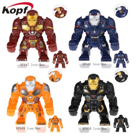 KOPF KF647 KF648 KF649 KF650 non  NGƯỜI SẮT bộ đồ chơi xếp lắp ráp ghép mô hình Collectable Minifigures IRON-MAN Búp Bê Sưu Tầm