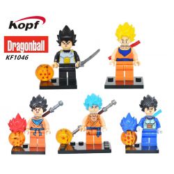 KOPF KF1046 1046 non  BẢY QUẢ BÓNG RỒNG bộ đồ chơi xếp lắp ráp ghép mô hình Collectable Minifigures DRAGONBALL Búp Bê Sưu Tầm