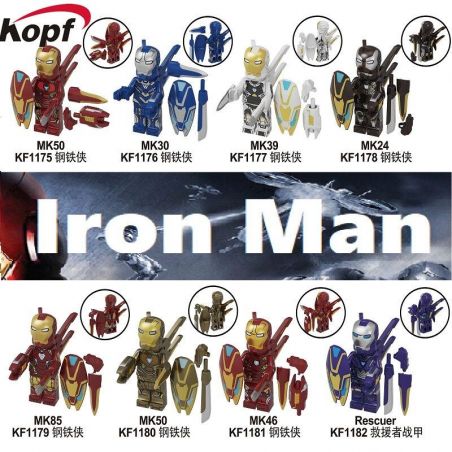 KOPF KF1175 1175 KF1176 1176 KF1177 1177 KF1178 1178 KF1179 1179 KF1180 1180 KF1181 1181 KF1182 1182 non  HÀNG TRĂM NGƯỜI 8 SẮT bộ đồ chơi xếp lắp ráp ghép mô hình Marvel Super Heroes Siêu Anh Hùng Marvel