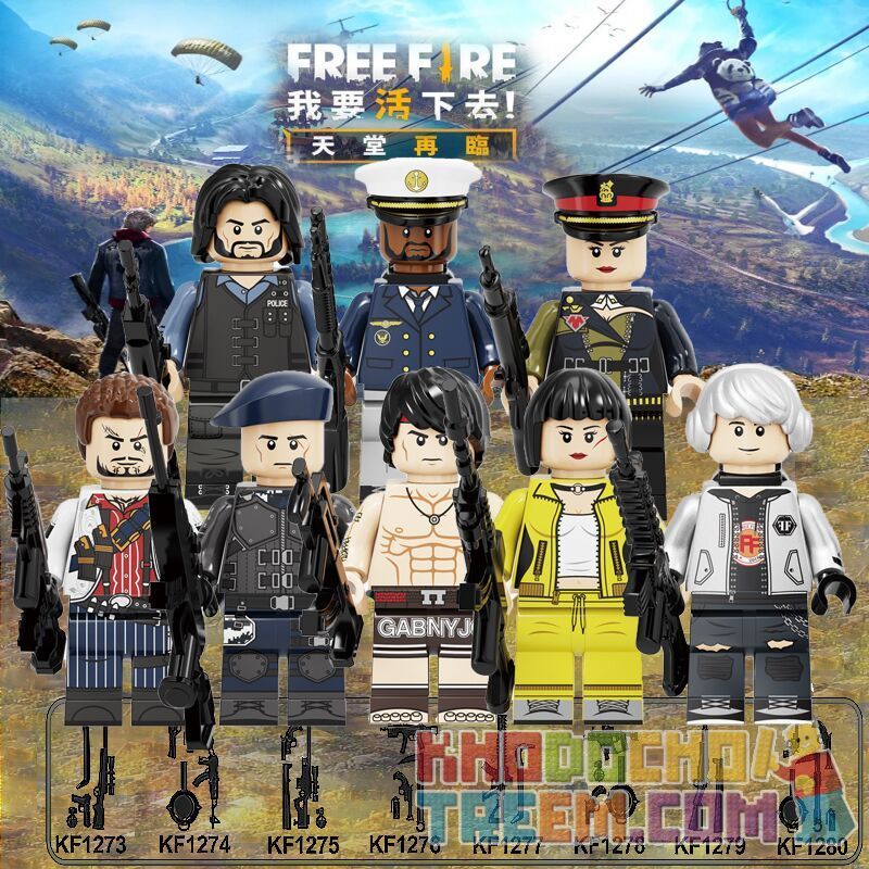 KOPF KF6106 6106 KF1273 1273 KF1274 1274 KF1275 1275 KF1276 1276 KF1277 1277 KF1278 1278 KF1279 1279 KF1280 1280 non  HÀNG TRĂM NGƯỜI 8 LỬA MIỄN PHÍ - TÔI MUỐN SỐNG bộ đồ chơi xếp lắp ráp ghép mô hình Movie & Game FREE FIRE Phim Và Trò Chơi