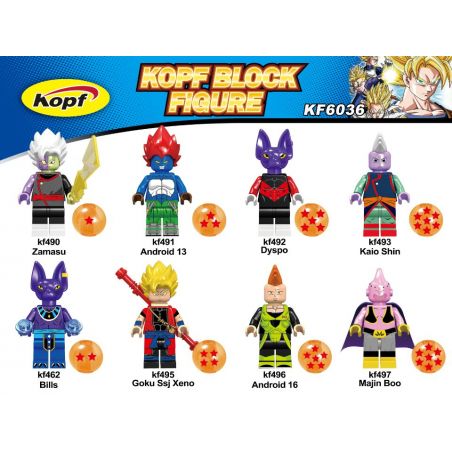 KOPF KF493 KF462 KF495 KF496 KF497 KF6036 6036 KF490 KF491 KF492 non  HÀNG TRĂM NGƯỜI 8 QI DRAGON BALL bộ đồ chơi xếp lắp ráp ghép mô hình Movie & Game Phim Và Trò Chơi