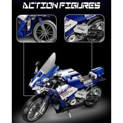 TA GAOLE T3010 3010 non  XE MÁY bộ đồ chơi xếp lắp ráp ghép mô hình  MOTORCYCLE Kỹ Thuật Công Nghệ Cao Mô Hình Phương Tiện 446 khối