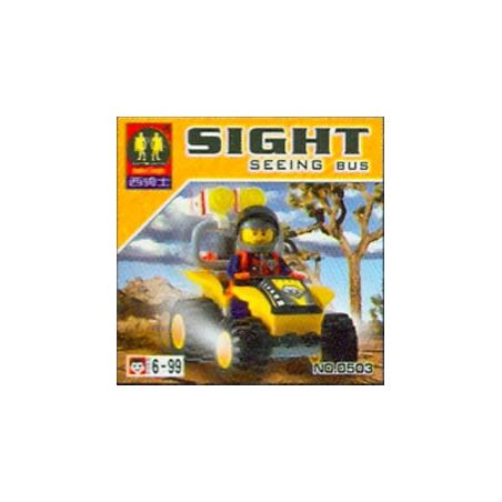 ZEPHYR KNIGHT 0503 non  XE TOUR bộ đồ chơi xếp lắp ráp ghép mô hình Racers SIGHT SEEING BUS Đua Tốc Độ