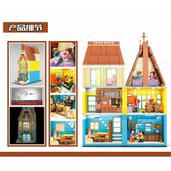 SEMBO 601146C non  QUANG CẢNH ĐƯỜNG PHỐ BẮC ÂU bộ đồ chơi xếp lắp ráp ghép mô hình Modular Buildings Mô Hình Nhà Cửa 1509 khối