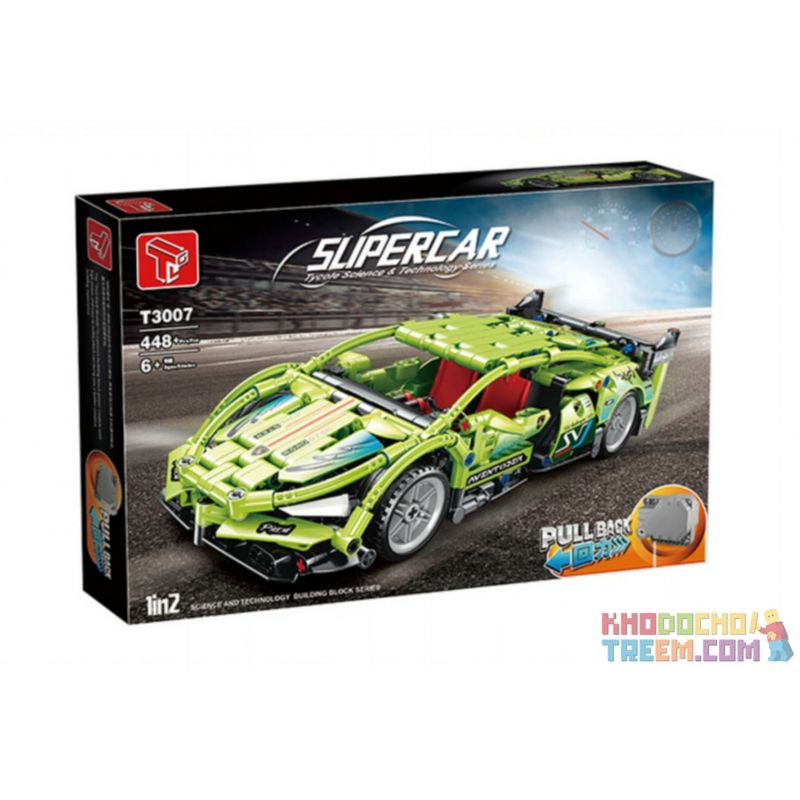 BRUCCO BLK-082 BLK-081 BLK-080 JIQILE 48004 STEEL WILL PLAY 22004 22005 TA GAOLE T3007 3007 T3047 3047 T3040 3040 non  LAMBORGHINI BACK CAR. bộ đồ chơi xếp lắp ráp ghép mô hình  SUPERCAR Kỹ Thuật Công Nghệ Cao Mô Hình Phương Tiện 448 khối