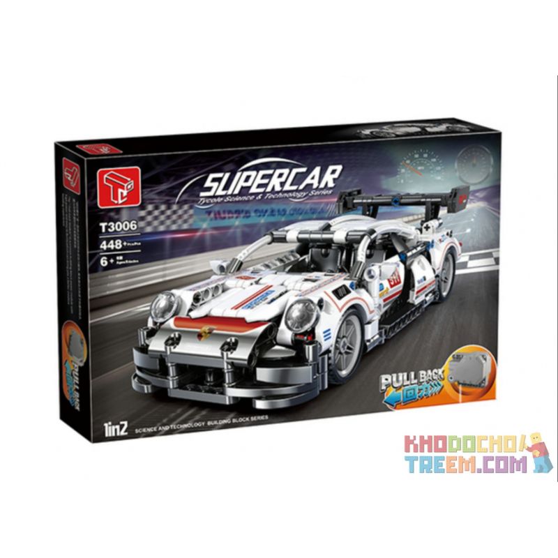 BRUCO BLK-020 JIQILE 48002 TA GAOLE T3006 3006 XIANG JUN XJ-081B 081B XJ081B non  PORSCHE. bộ đồ chơi xếp lắp ráp ghép mô hình  SUPERCAR Kỹ Thuật Công Nghệ Cao Mô Hình Phương Tiện 448 khối