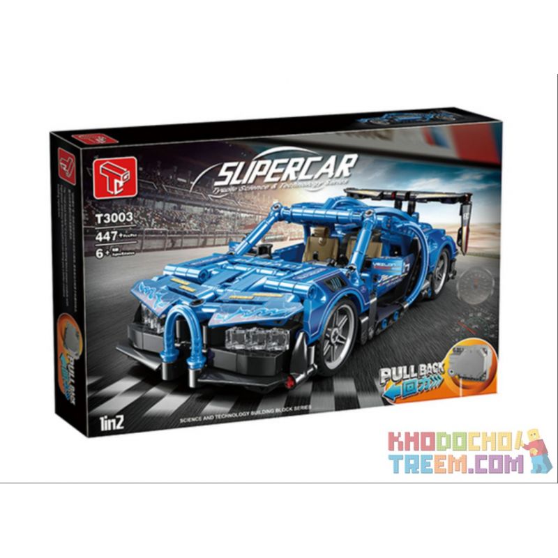 TA GAOLE T3003 3003 non  BUGADI TRỞ LẠI XE BUÝT bộ đồ chơi xếp lắp ráp ghép mô hình  SUPERCAR Kỹ Thuật Công Nghệ Cao Mô Hình Phương Tiện 447 khối