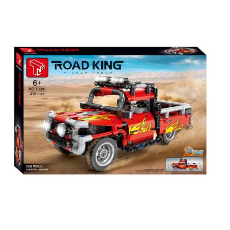 TA GAOLE T3001 3001 non  XE PICARD MÀU ĐỎ bộ đồ chơi xếp lắp ráp ghép mô hình  ROAD KING Kỹ Thuật Công Nghệ Cao Mô Hình Phương Tiện 416 khối