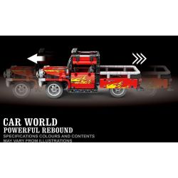 TA GAOLE T3001 3001 non  XE PICARD MÀU ĐỎ bộ đồ chơi xếp lắp ráp ghép mô hình  ROAD KING Kỹ Thuật Công Nghệ Cao Mô Hình Phương Tiện 416 khối