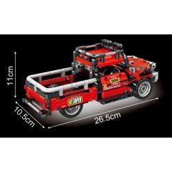 TA GAOLE T3001 3001 non  XE PICARD MÀU ĐỎ bộ đồ chơi xếp lắp ráp ghép mô hình  ROAD KING Kỹ Thuật Công Nghệ Cao Mô Hình Phương Tiện 416 khối