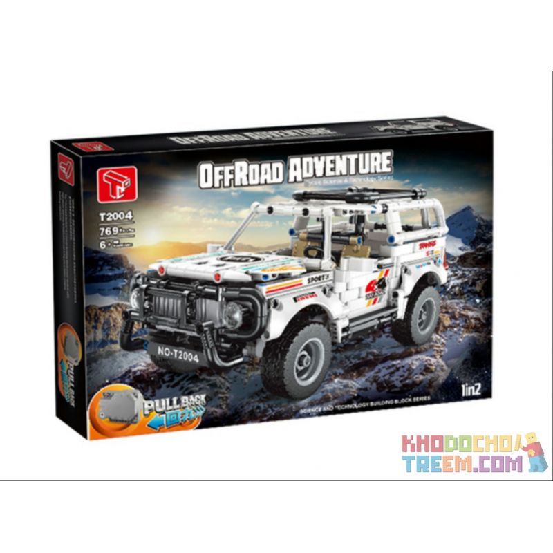 TA GAOLE T2004 2004 non  TOYOTA LAND CRUISER KÉO VỀ bộ đồ chơi xếp lắp ráp ghép mô hình  OFFROAD ADVENTURE Kỹ Thuật Công Nghệ Cao Mô Hình Phương Tiện 769 khối
